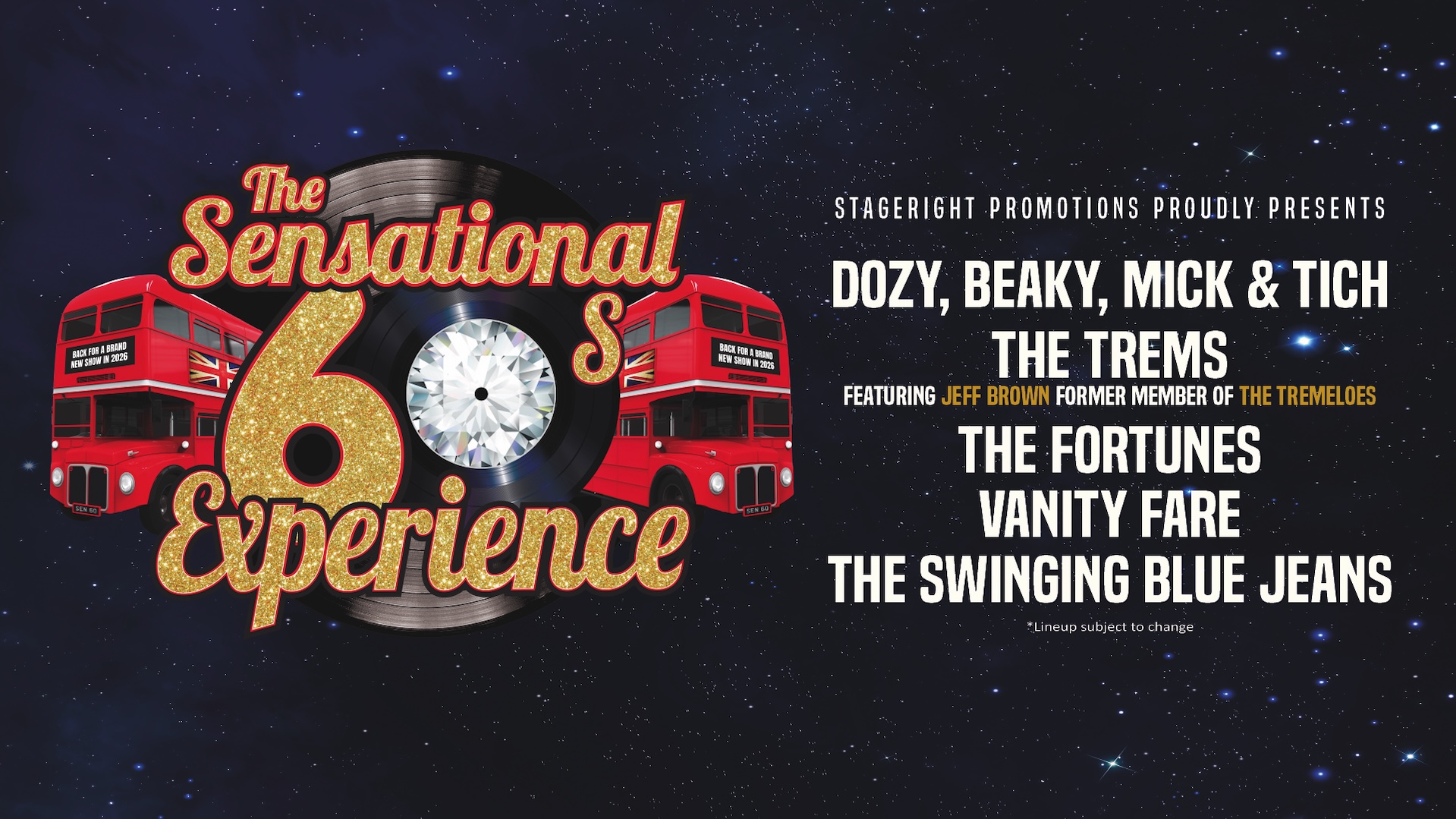 THE SENSATIONAL 60’s EXPERIENCE 2026