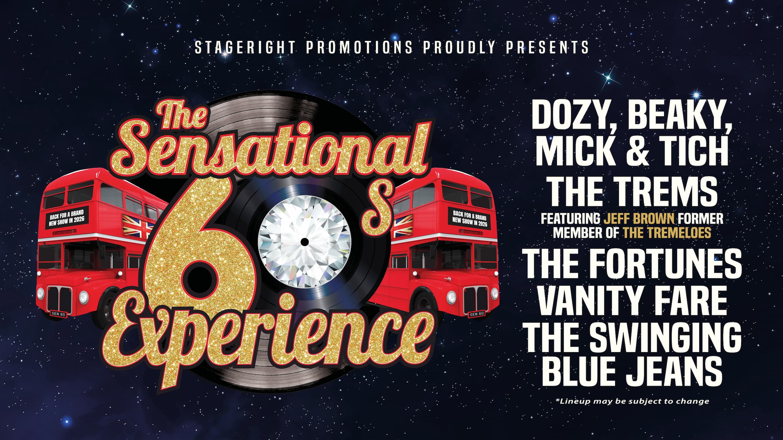 THE SENSATIONAL 60’s EXPERIENCE 2027
